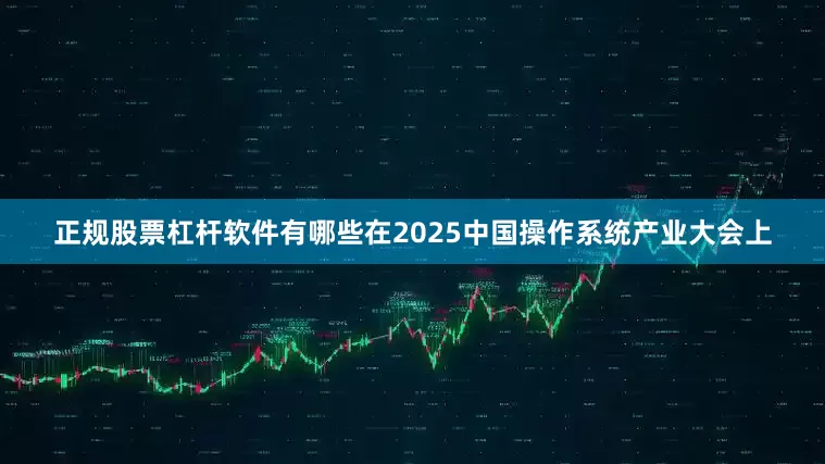正规股票杠杆软件有哪些在2025中国操作系统产业大会上